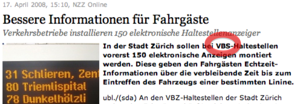 NZZ Tipo am 17.04.2008